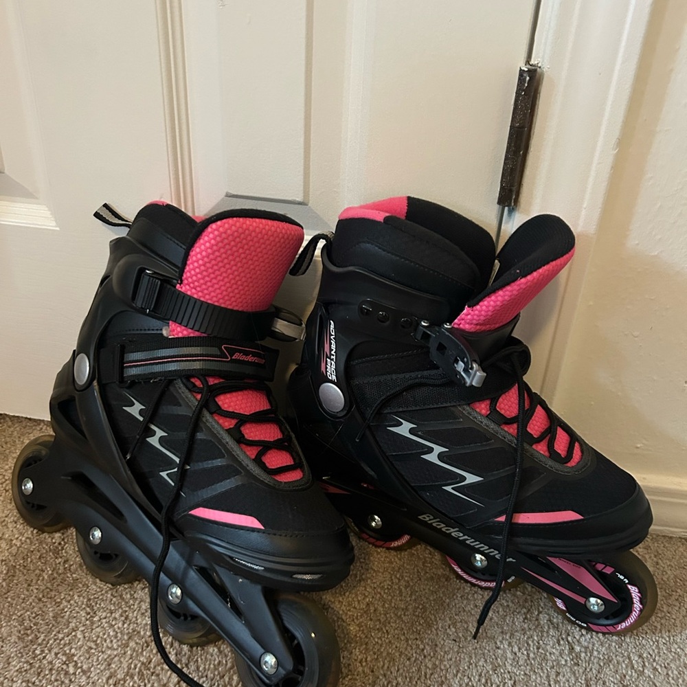 Black and Pink Rollerblades